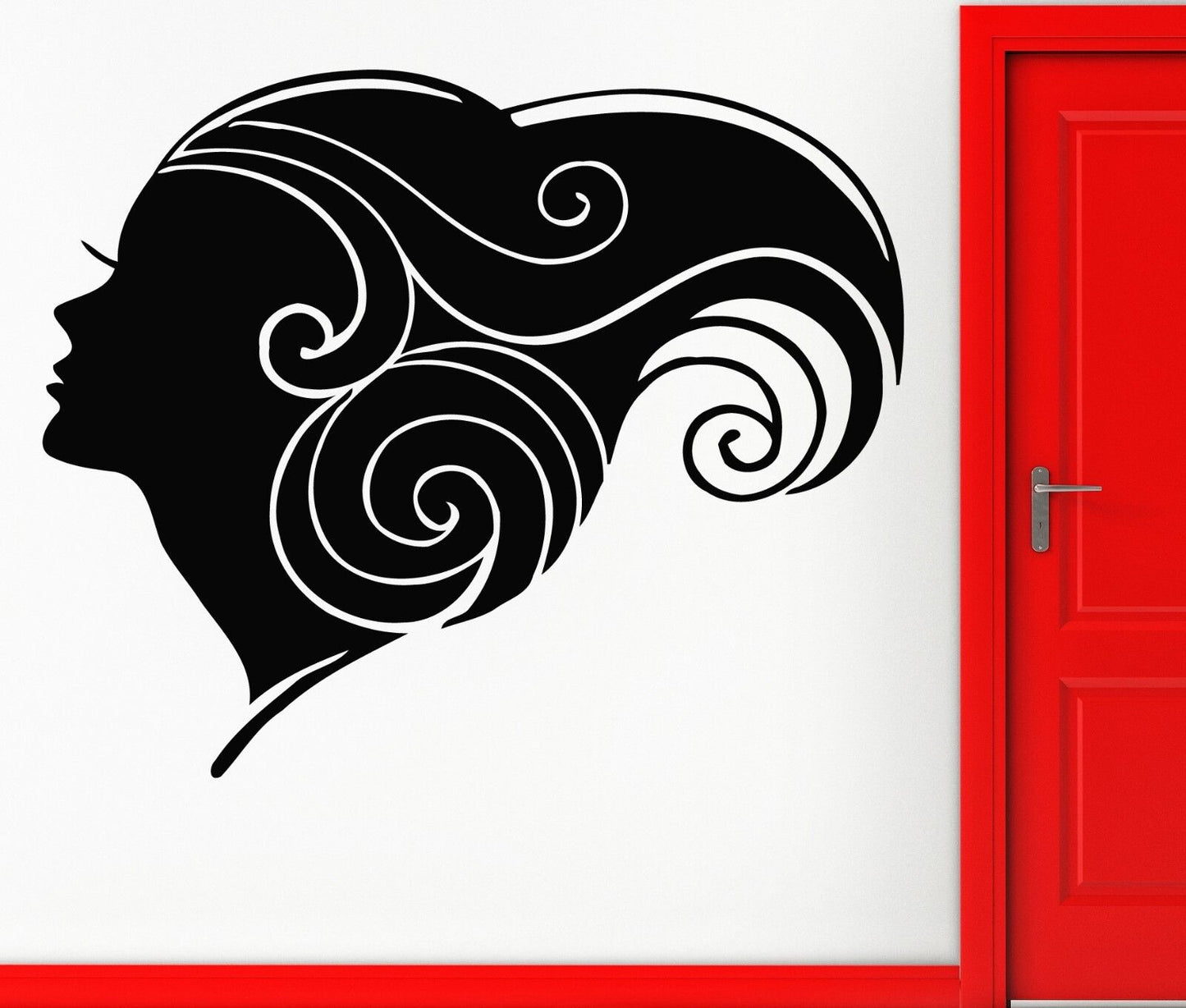 Wall Sticker Vinyl Decal Hair Beauty Salon Hot Sexy Teen Girl Decor (z531)