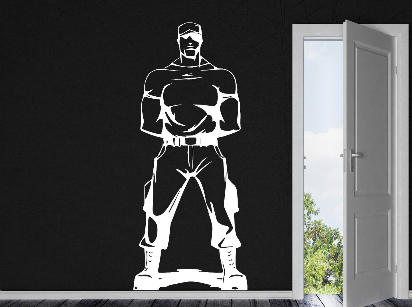 Wall Vinyl Sticker Decal Soldier Sergeant Military Boots Form Decor (n062)