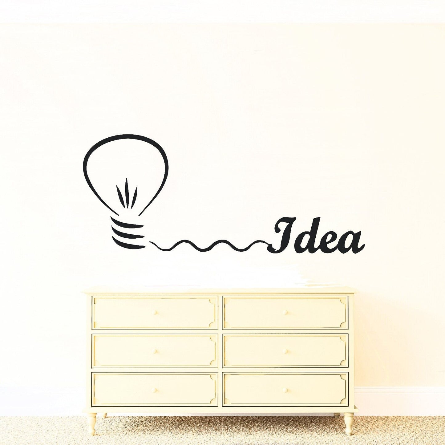 Wall Sticker Vinyl Decal Mind Light Knowledge Idee Fixe Insight (n099)