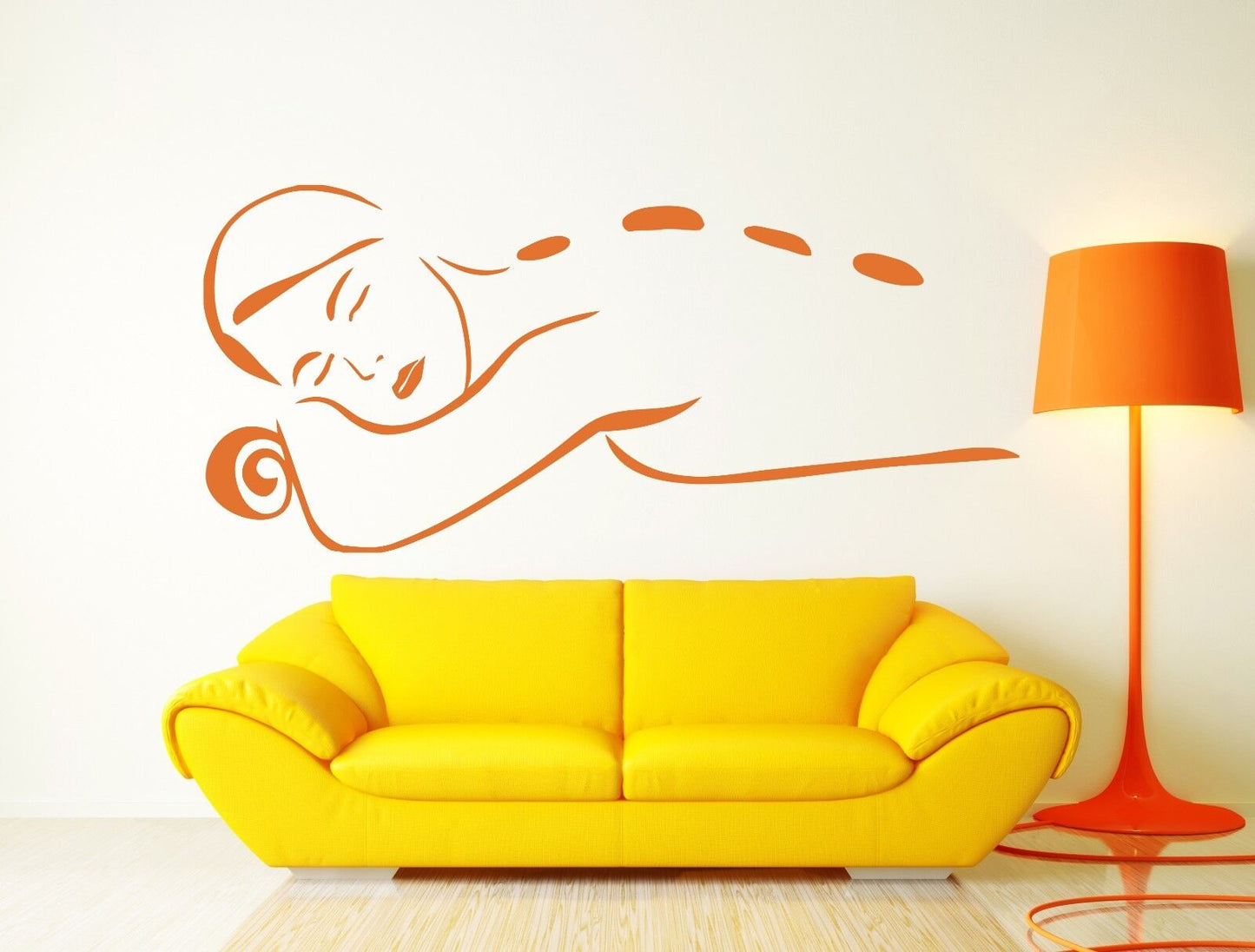 Autocollant mural en vinyle pour femmes, décor de Massage pour Salon de beauté et Spa (n194)