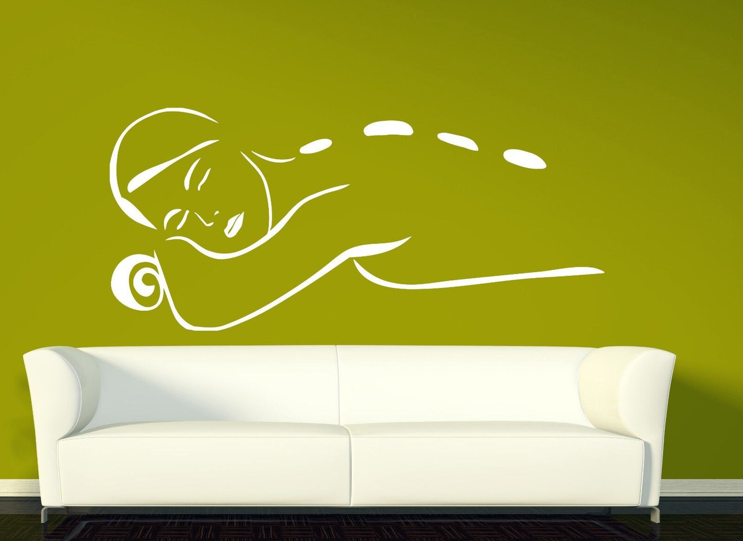 Autocollant mural en vinyle pour femmes, décor de Massage pour Salon de beauté et Spa (n194)