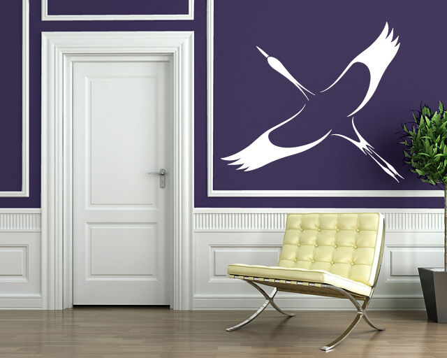 Wandtattoo Storch Vogel Symbol Glück Langes Leben Vinyl (n537)