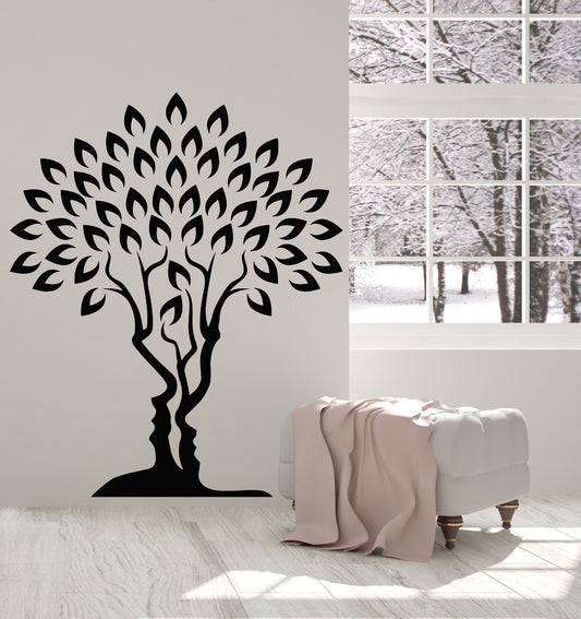 Vinyl Wall Decal Love Family Tree of Life Romance Man And Woman Stickers 2059ig