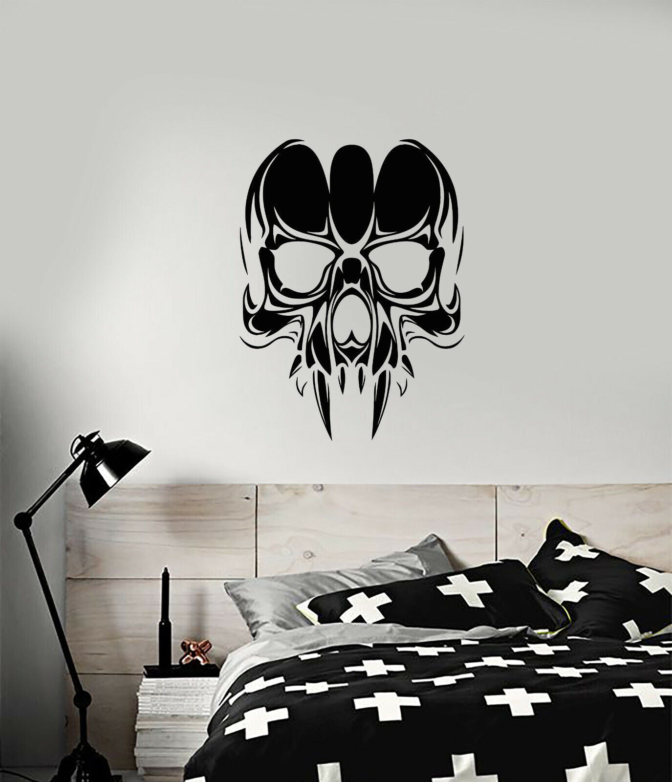 Vinyl Wall Decal Skull Vampire Gothick Style Stickers (3604ig)