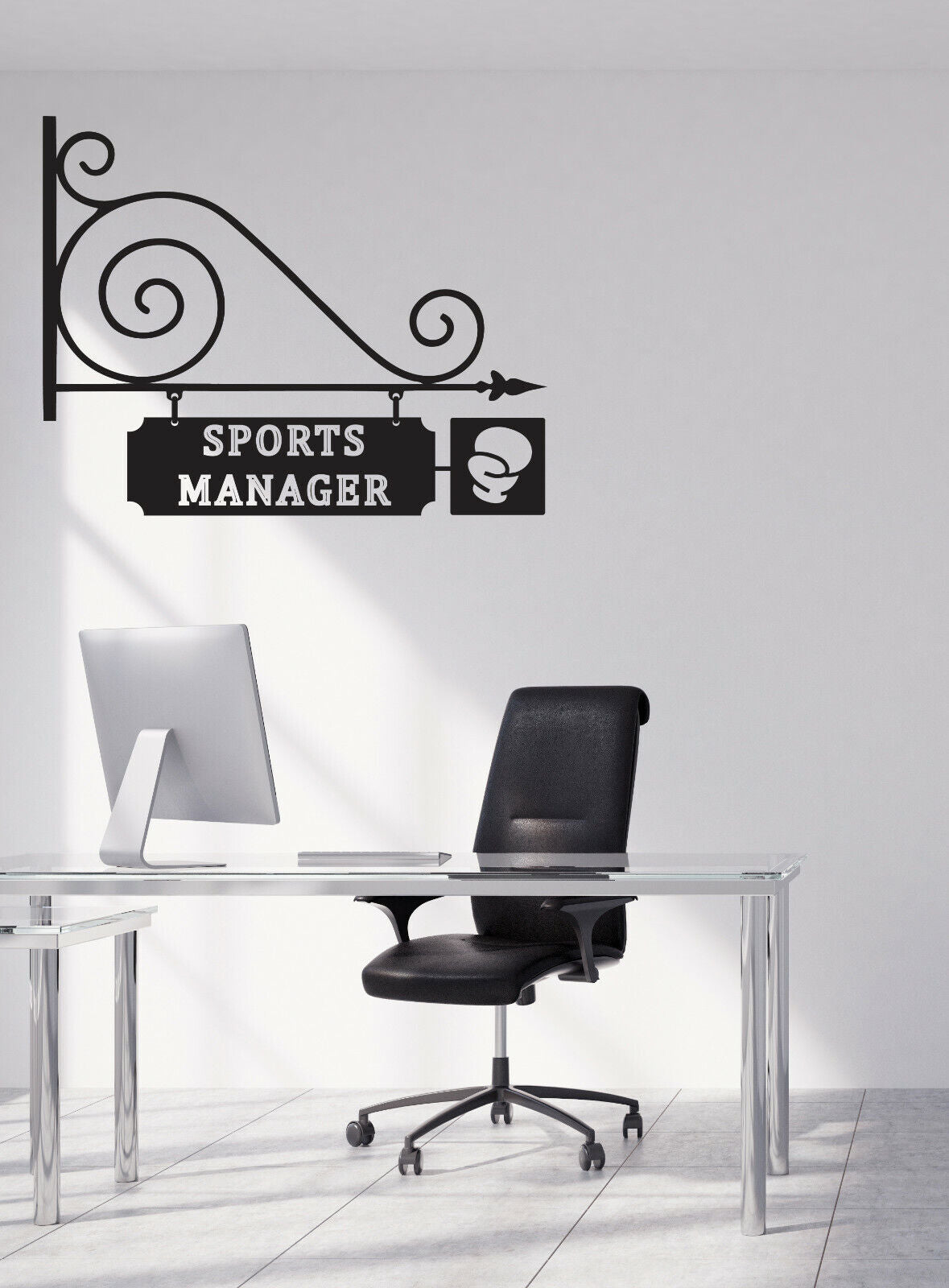 Vinyl Wall Decal Sports Manager Boxing Office Pointer Sticker (n1729)