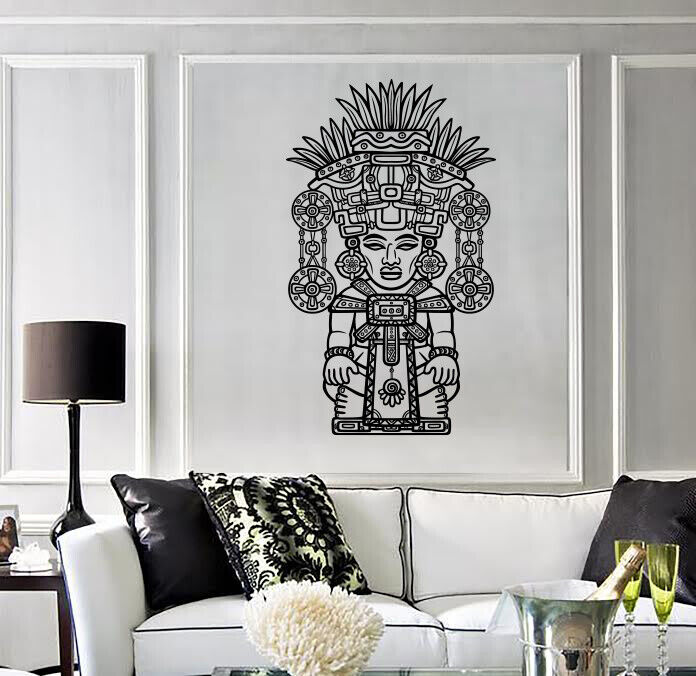 Vinyl Wall Decal Sticker Symbol Ancient Deity Motives Art of Maya (n1803)