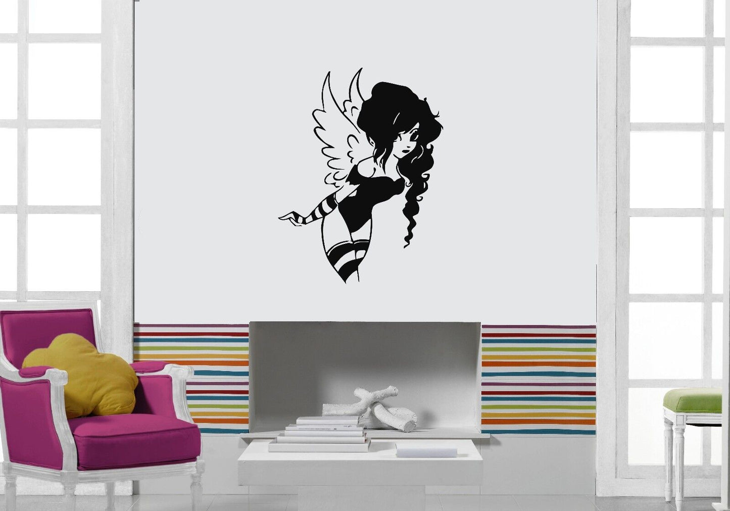 Wall Stickers Vinyl Decal Sexy Girl Beautiful Fairy (ig1020)