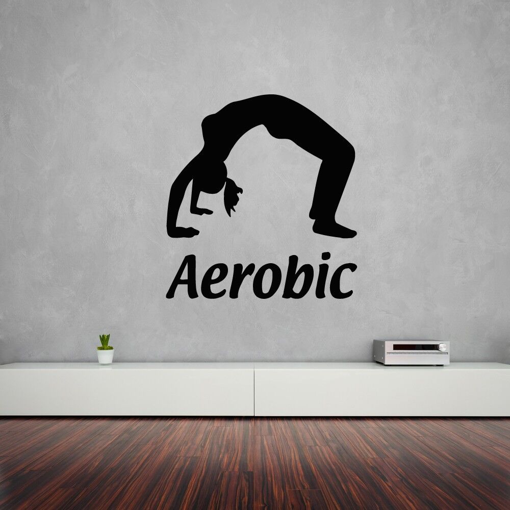 Wall Stickers Vinyl Decal Aerobics Gymnastics Women's Sports (ig921)
