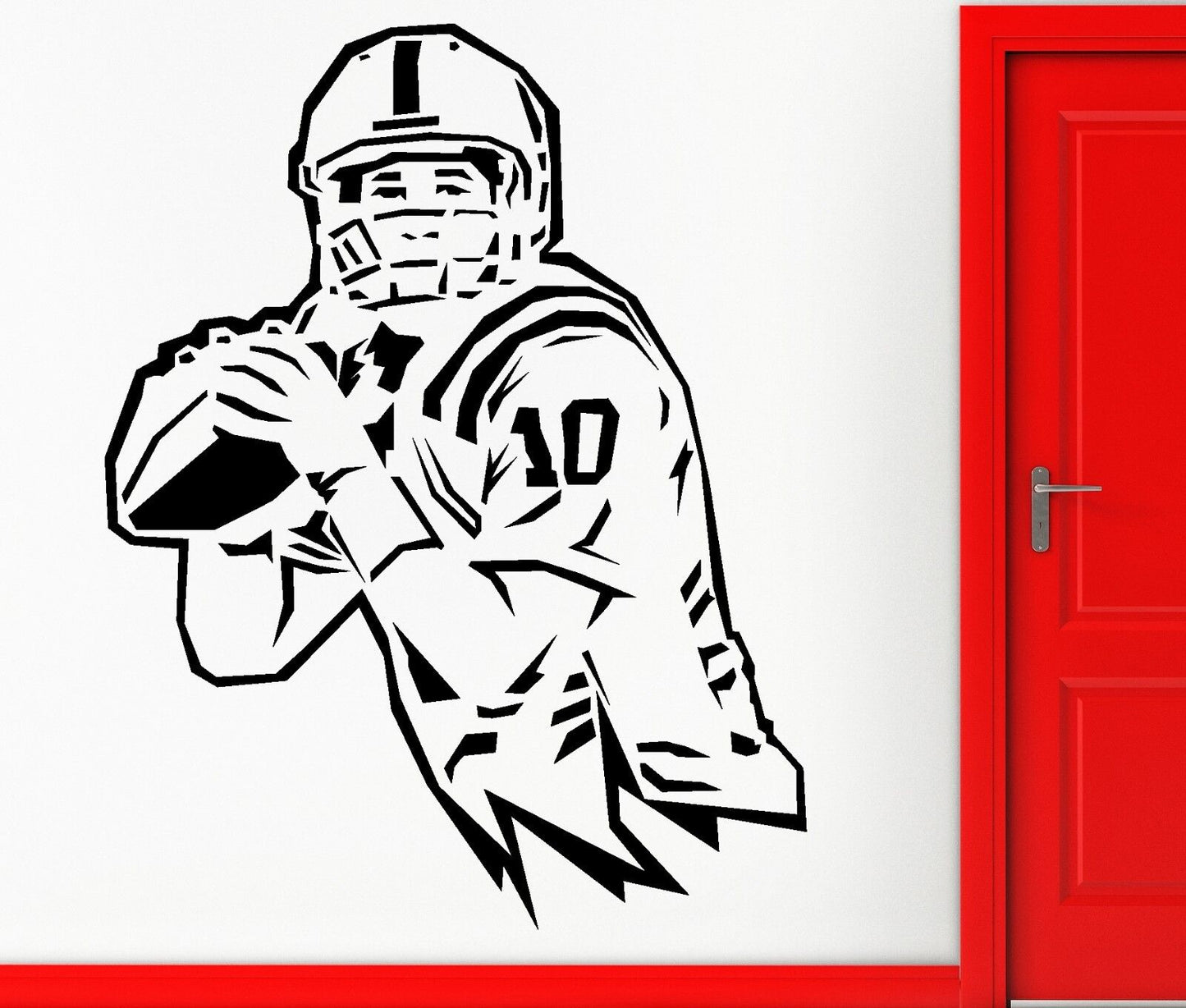 Wall Sticker Vinyl Decal Footaball Sport Quaterback Super Bowl Decor (z1112)