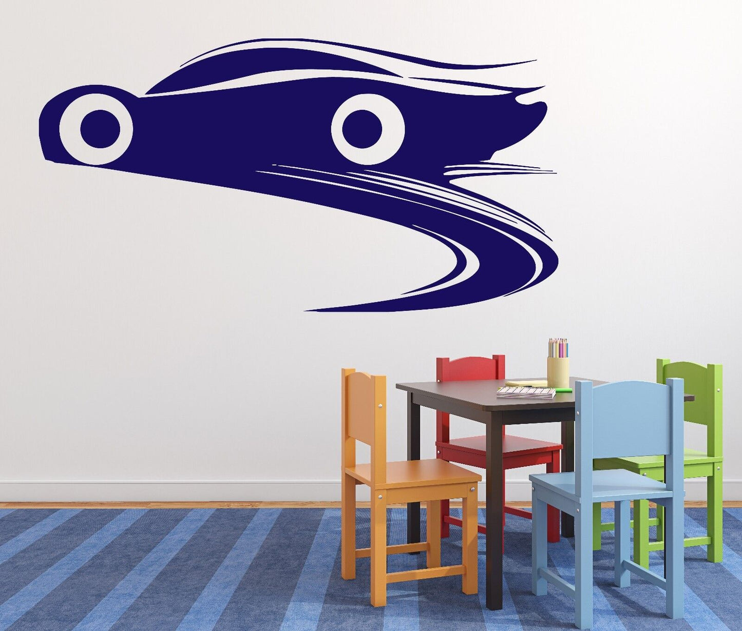 Wall Stickers Vinyl Decal Racing Car Brake Wheel Track Bumper (n118)