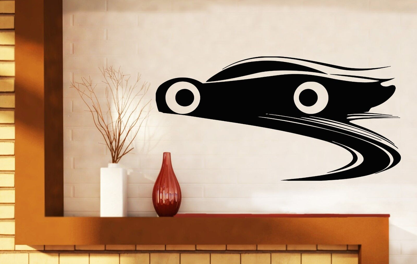 Wall Stickers Vinyl Decal Racing Car Brake Wheel Track Bumper (n118)
