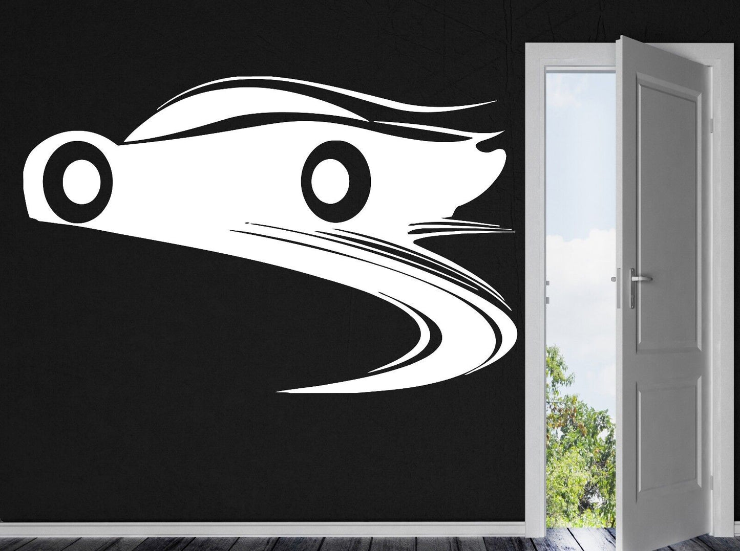 Wall Stickers Vinyl Decal Racing Car Brake Wheel Track Bumper (n118)