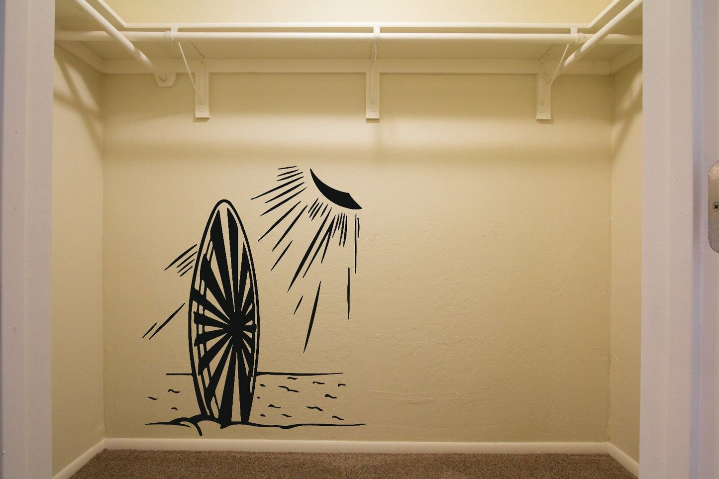 Wall Sticker Vinyl Decal Sea Sun Summer Beach Surf Relaxation (n278)