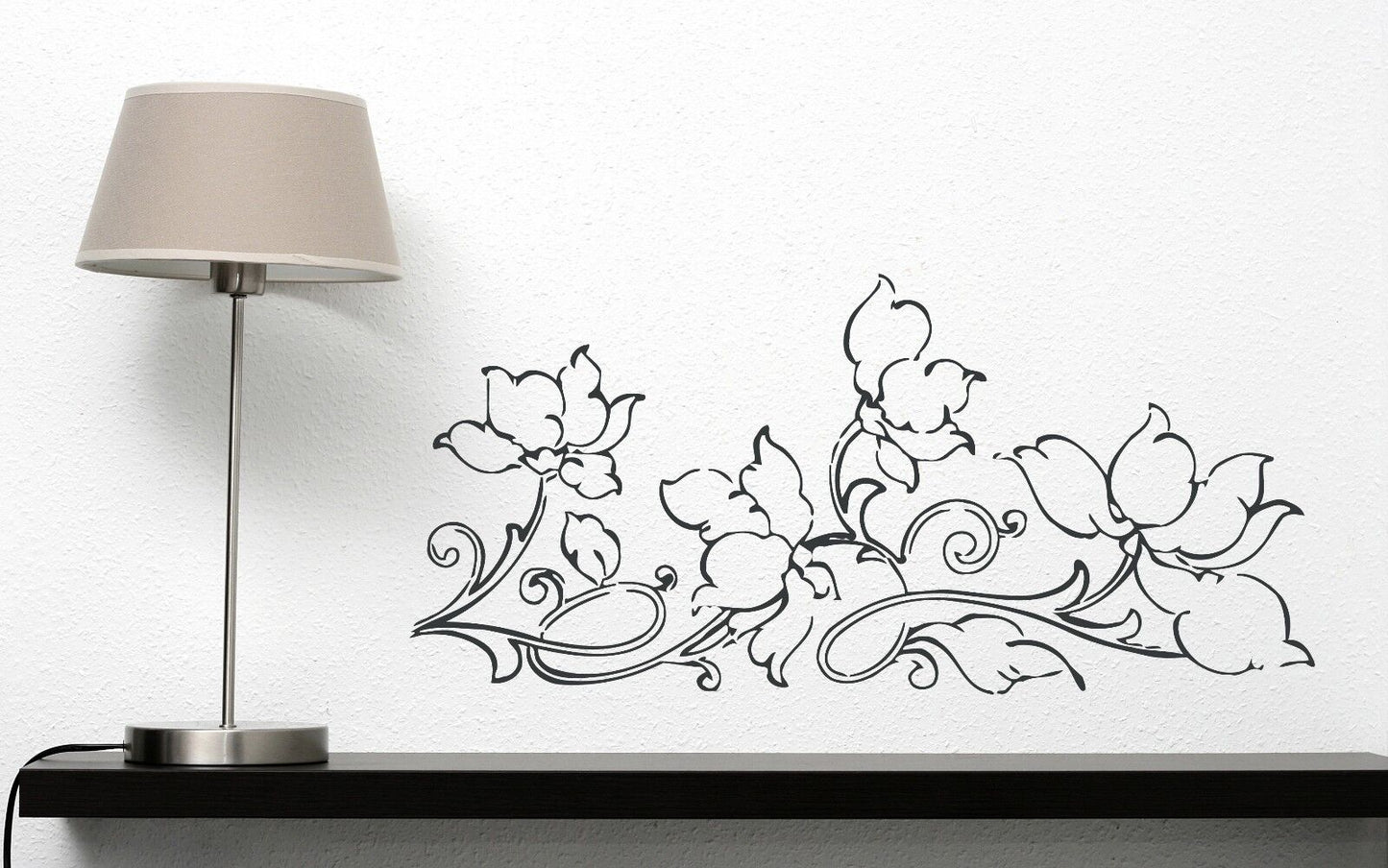 Wall Sticker Delicious Subtle Floral Pattern for Decoration Vinyl Decal (n376)
