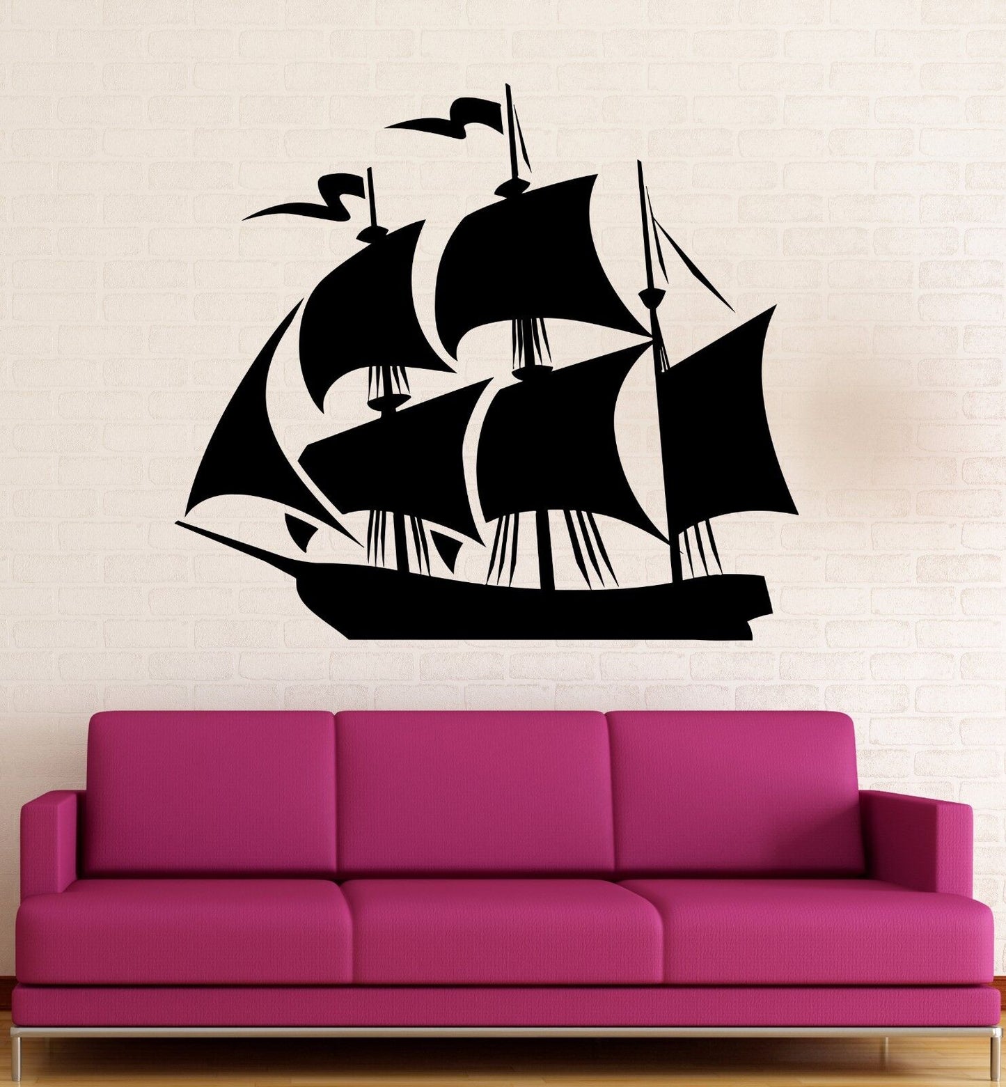 Autocollant mural en vinyle pour chambre d'enfant, autocollant marin nautique (245ig)