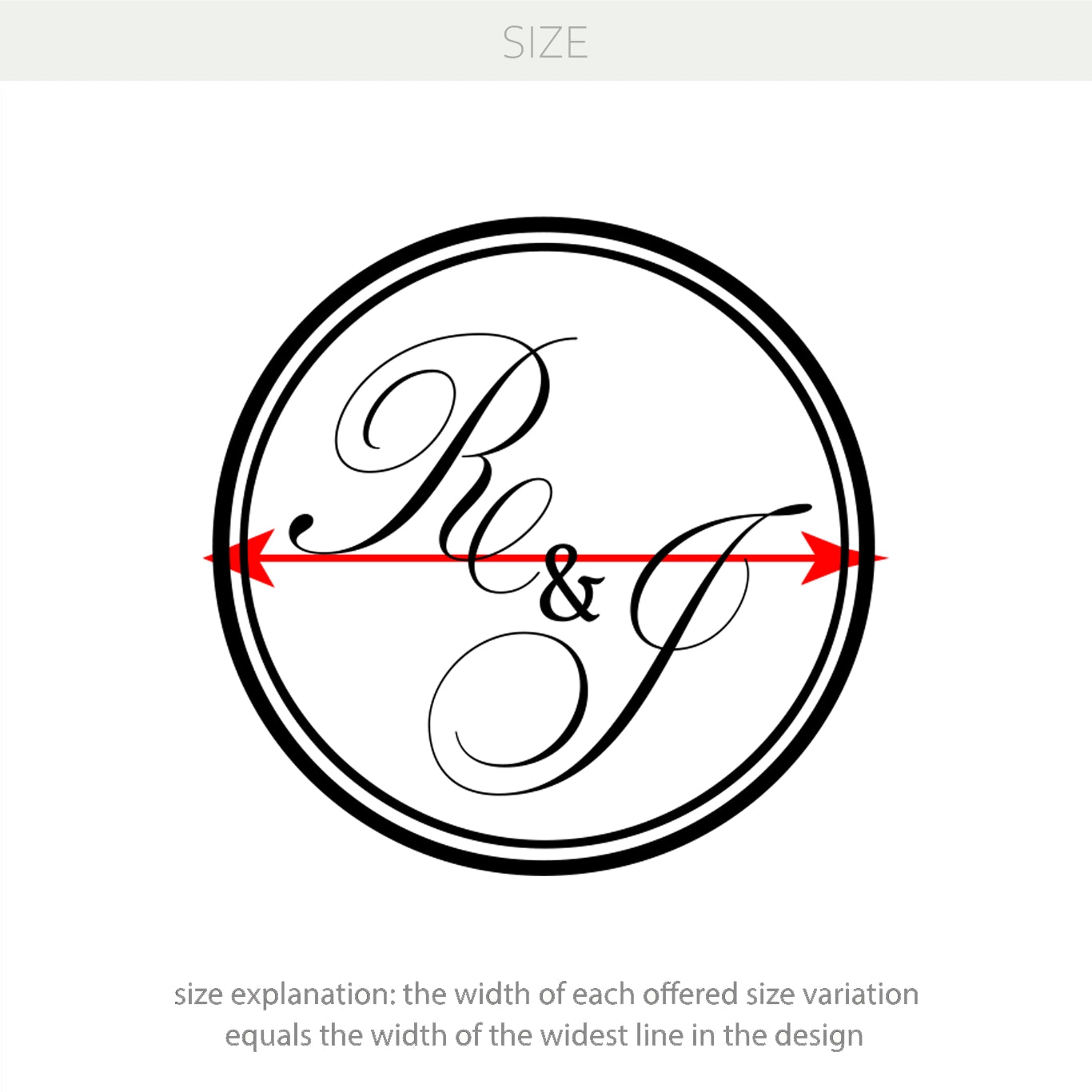 Wedding Monogram Circle Vinyl Decal – Personalized Decor for Mirrors, Walls & Floors w70