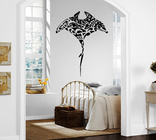 Manta Ray Ocean Marine Animal Collage Decor Wall Mural Vinyl Decal Sticker M427