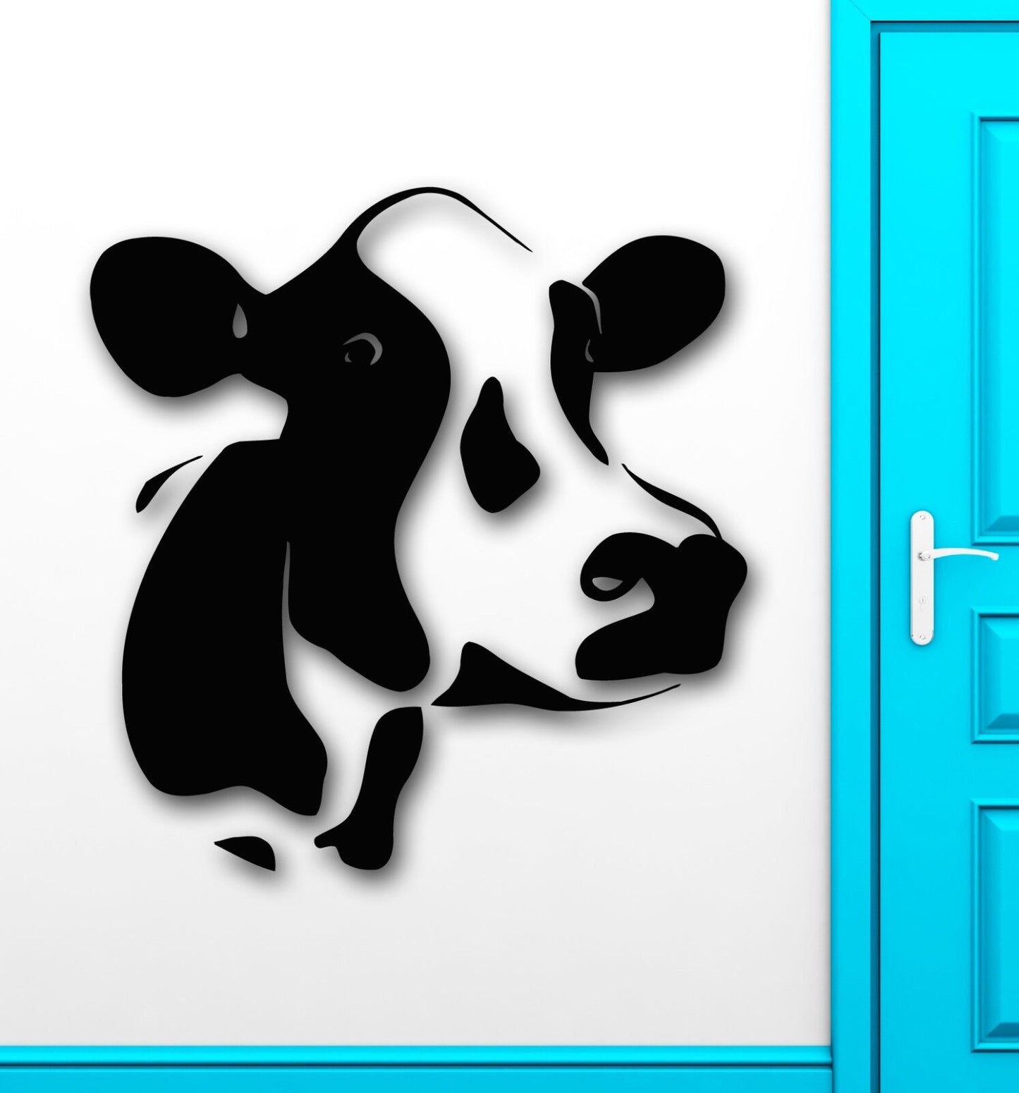 Homemade Meat Animal Cow Milk Farm Village Decor Wall Mural Vinyl Sticker (i011)