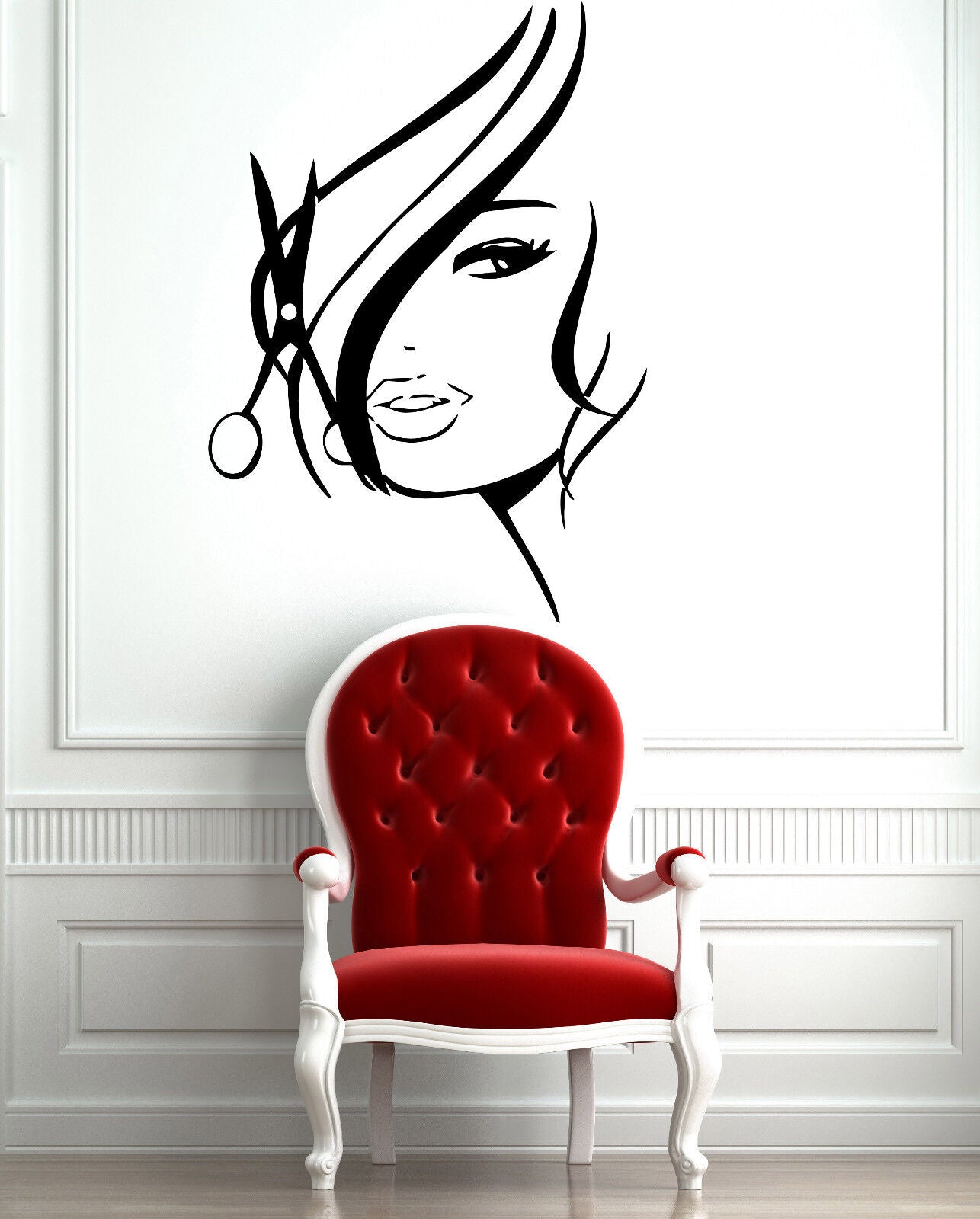 Vinyl Decal Wall Sticker Hair Beauty Salon Barbershop Hot Girl Teen Woman (z736)