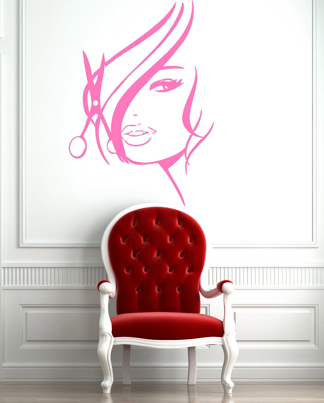 Vinyl Decal Wall Sticker Hair Beauty Salon Barbershop Hot Girl Teen Woman (z736)