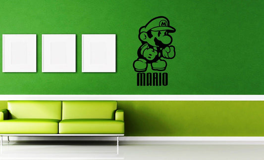 Wall Stickers Vinyl Decal Video Game Nursery Mario Cartoon For Kids ig1693