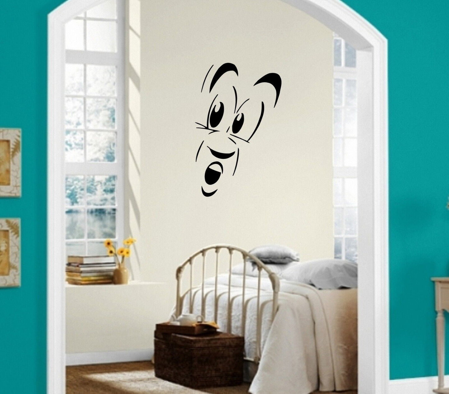 Wall Stickers Vinyl Decal Nursery For Kids Cartoon Mask Wonder Emotions ig1692