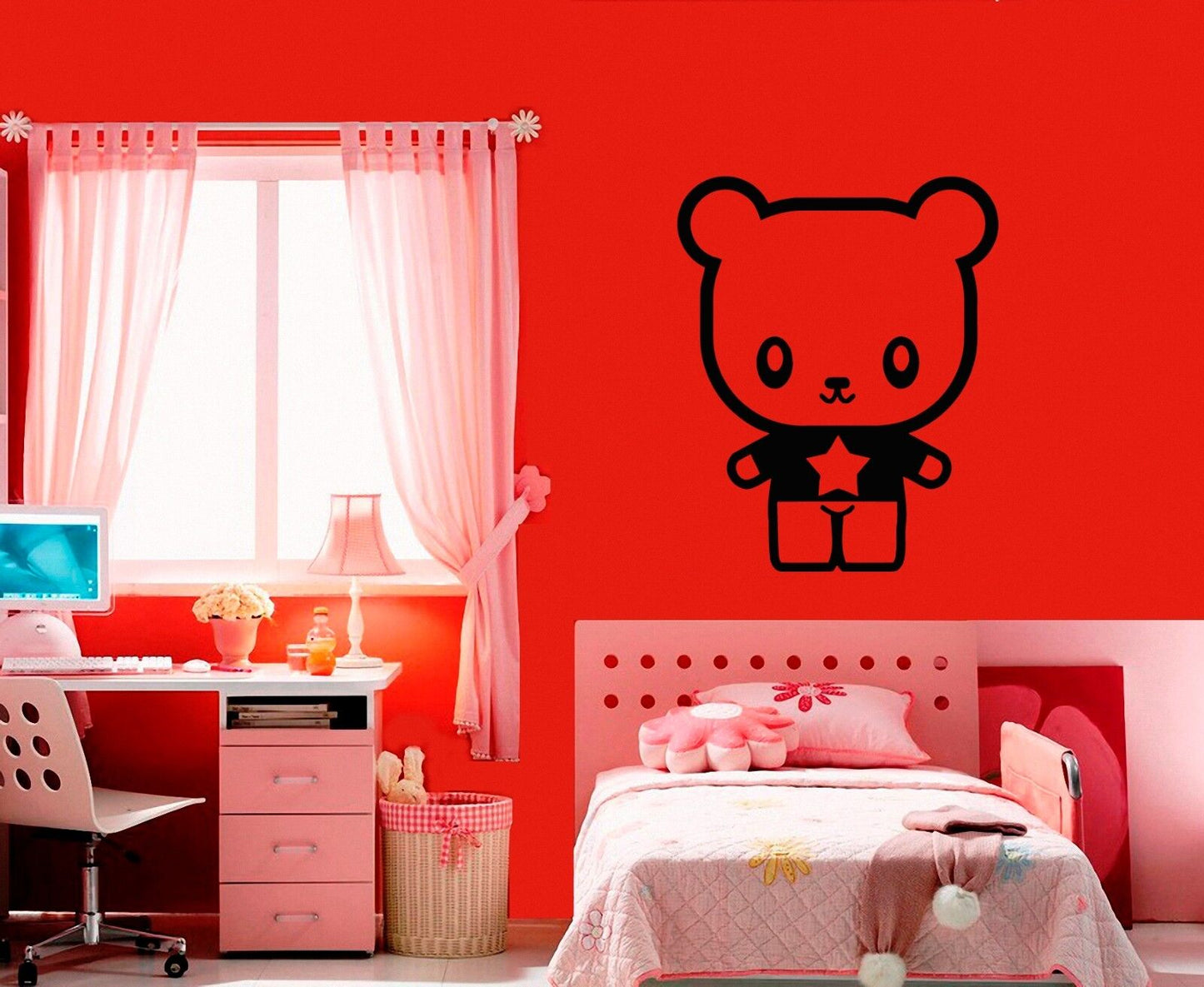 Wall Stickers Vinyl Decal Nursery Animal Cartoon Puppy For Kids ig1680