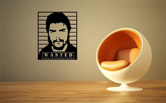 Wall Stickers Vinyl Decal Revolution Che Guevara Wanted ig1669