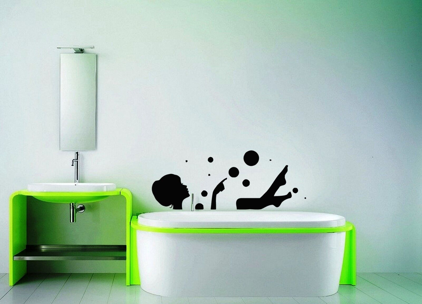 Wall Stickers Vinyl Decal For Bathroom Beautiful Woman Sexy Girl ig1653