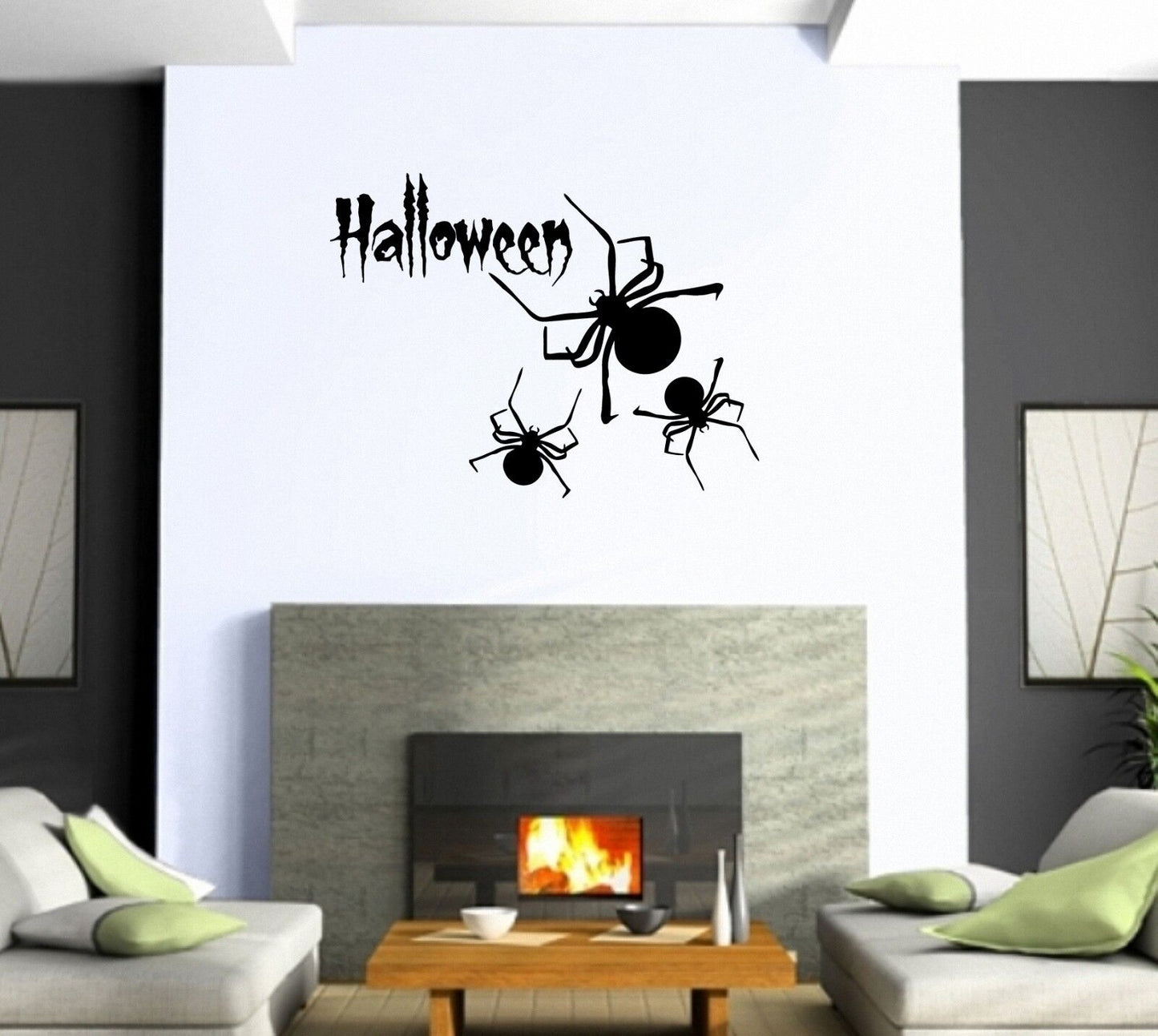 Wall Stickers Vinyl Decal Spider Halloween Horror Mystery ig1647