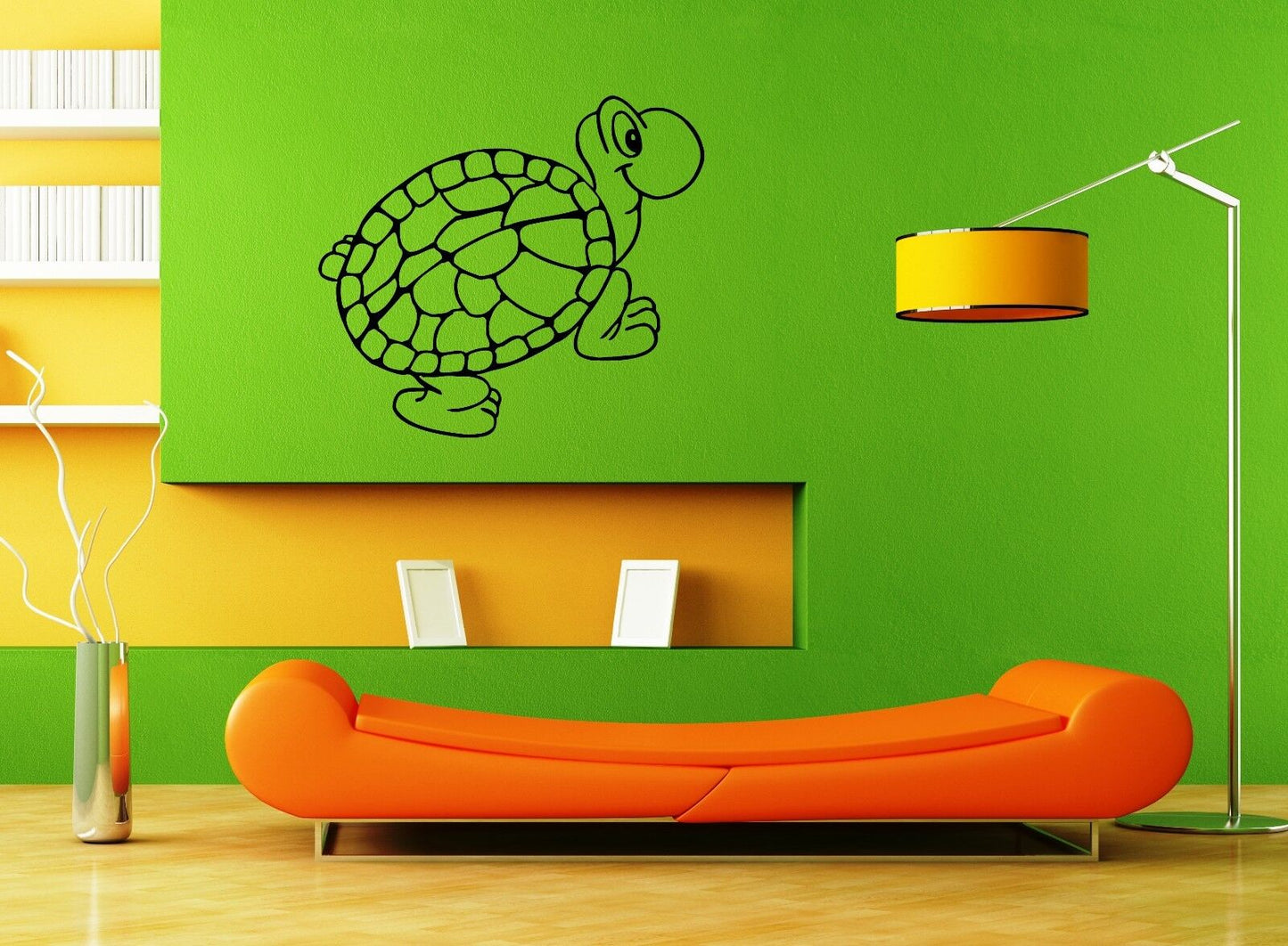 Wall Stickers Vinyl Decal Turtle Animal Amphibian Cartoon For Kids ig1644