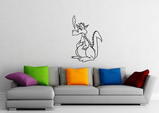 Wall Stickers Vinyl Decal Funny Dragon Fantasy For Children Nursery ig1643