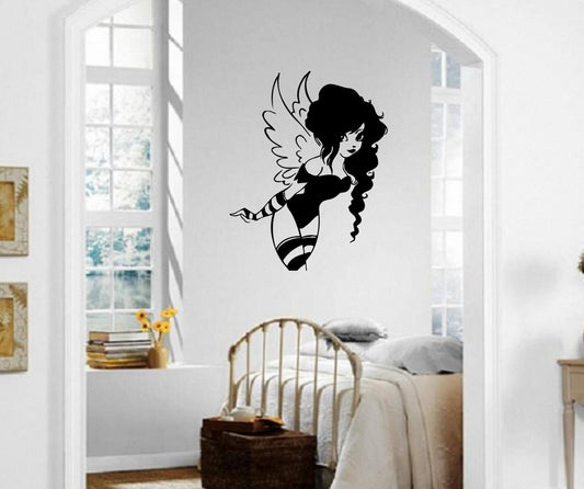 Wall Stickers Vinyl Decal Fairy Magic Girl Cartoon For Kids Nursery ig1627