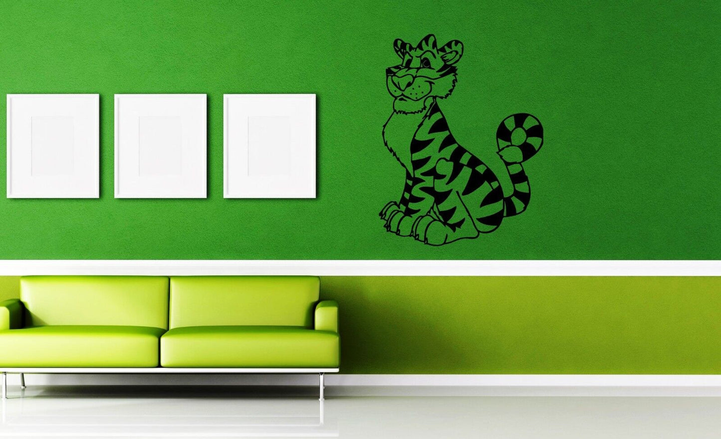 Wall Stickers Vinyl Decal Tiger Animal Cartoon For Kids ig1615