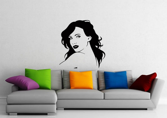 Wall Stickers Vinyl Decal Beautiful Girl Hair Sexy Woman ig1614