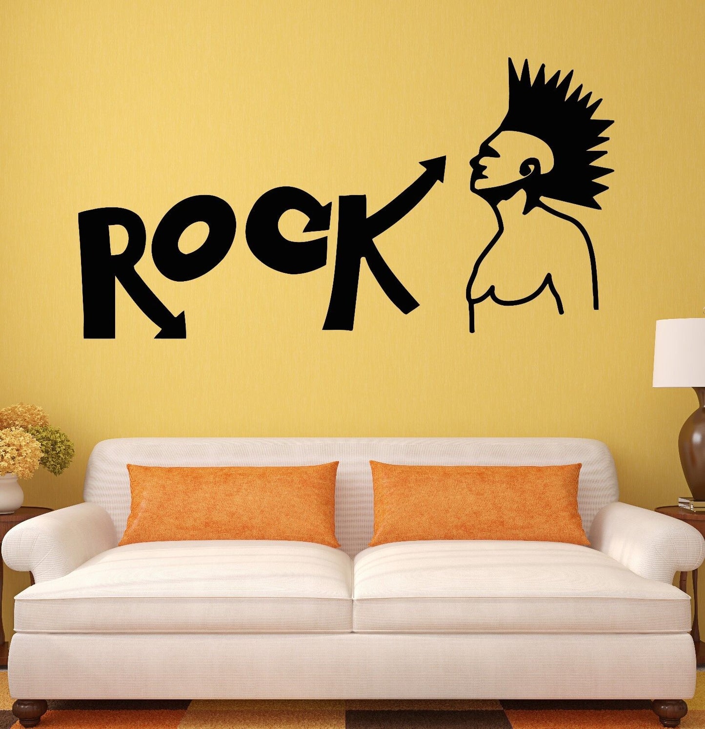 Wandaufkleber, Rockmusik, Jugendzimmer, Subkultur, Punk, Wandbild, Vinyl, Aufkleber (ig1546)