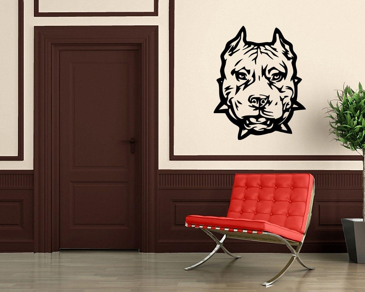 Wall Stickers Vinyl Decal Animal Hound Dog Bulldog Pitbull Pet ig1524