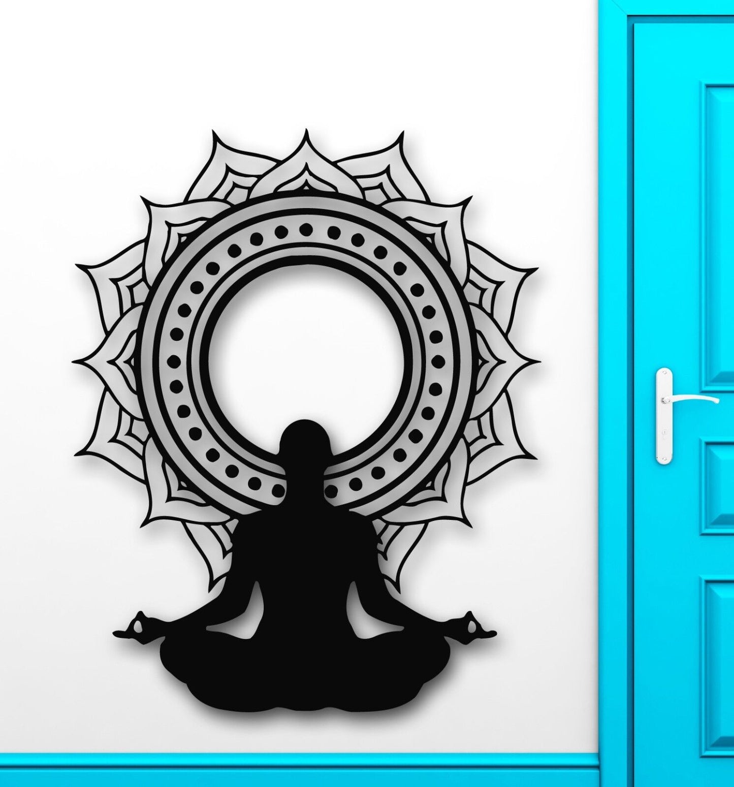 Wall Stickers Vinyl Decal Zen Buddhist Meditation Yoga Mantra Mandala (ig1486)