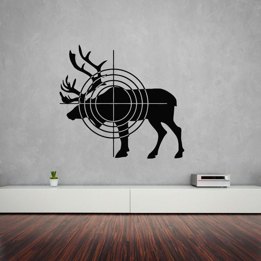 Wall Stickers Vinyl Decal Elk Hunting Target Animal ig1484