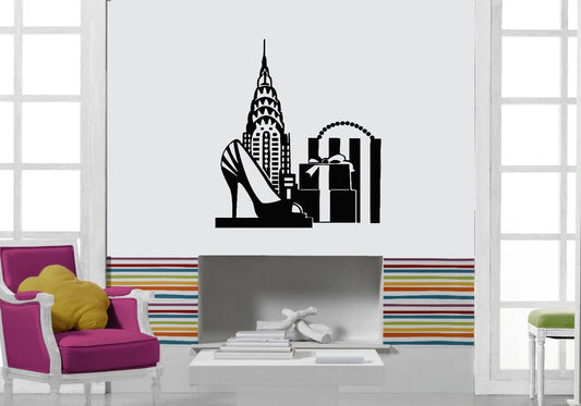 Wall Stickers Vinyl Decal Shopping Fashion For Girls Women Gifts ig1461