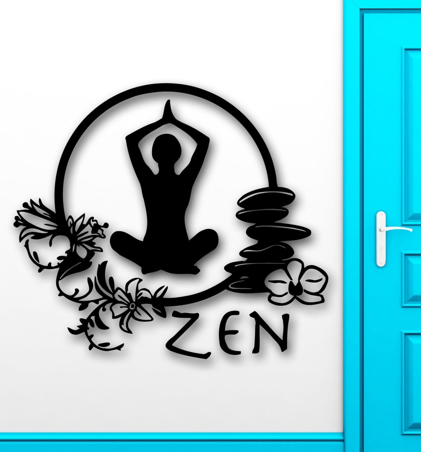 Wall Stickers Vinyl Decal Zen Meditation Yoga Health Mantra Enlightenment ig1434