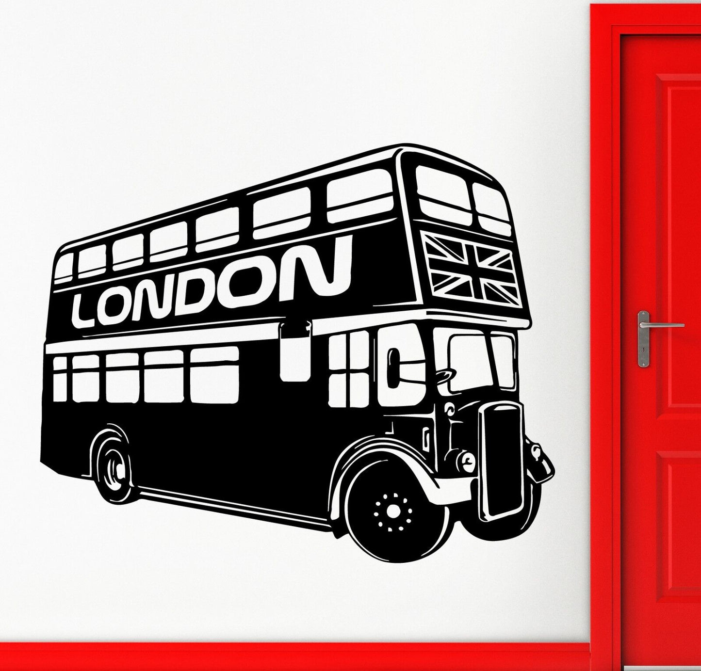 Wall Sticker Vinyl Decal Double-Decker Bus Symbol London United Kingdom (ig1419)