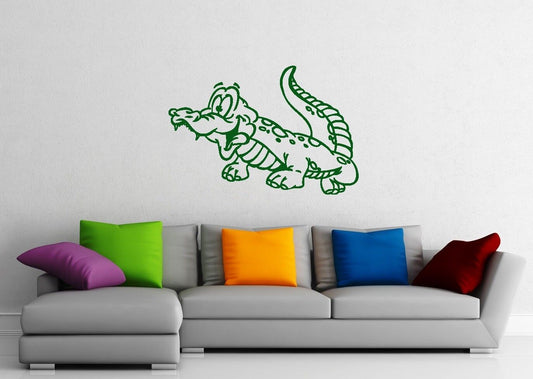 Wall Stickers Vinyl Decal Crocodile For Kids Nursery Cartoon ig1403