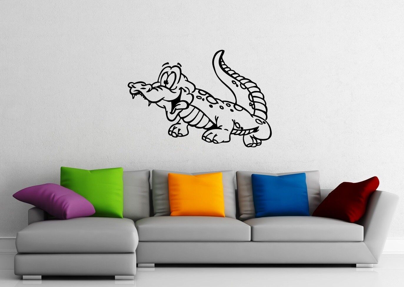 Wall Stickers Vinyl Decal Crocodile For Kids Nursery Cartoon ig1403