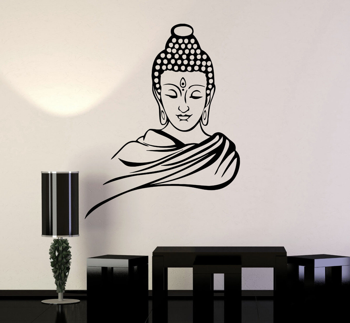 Wandaufkleber, Vinyl, Aufkleber, Buddha, Religion, Buddhismus, Meditation (ig1401)