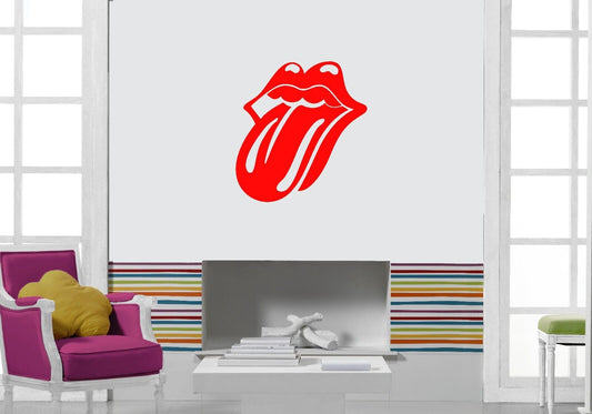 Wall Stickers Vinyl Decal Tongue Lips Modern Style ig1358