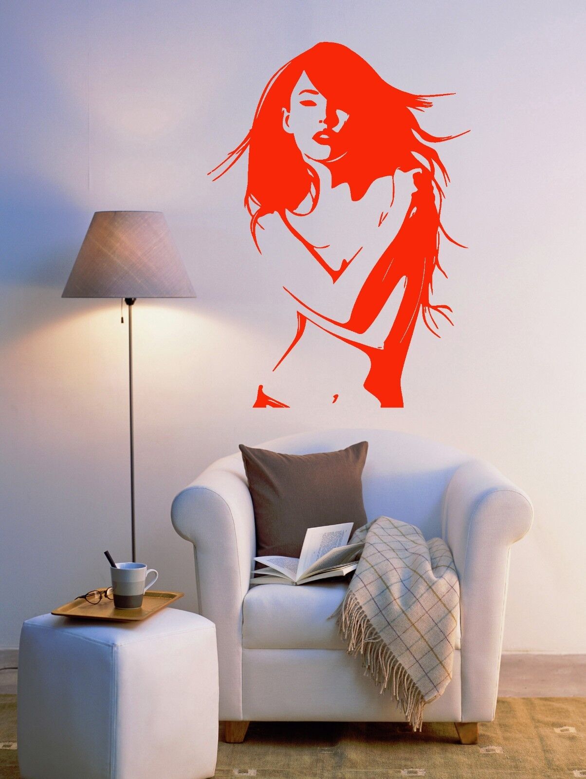 Sexy Woman Wall Stickers Beautiful Girl Naked Model Vinyl Decal (ig1354)