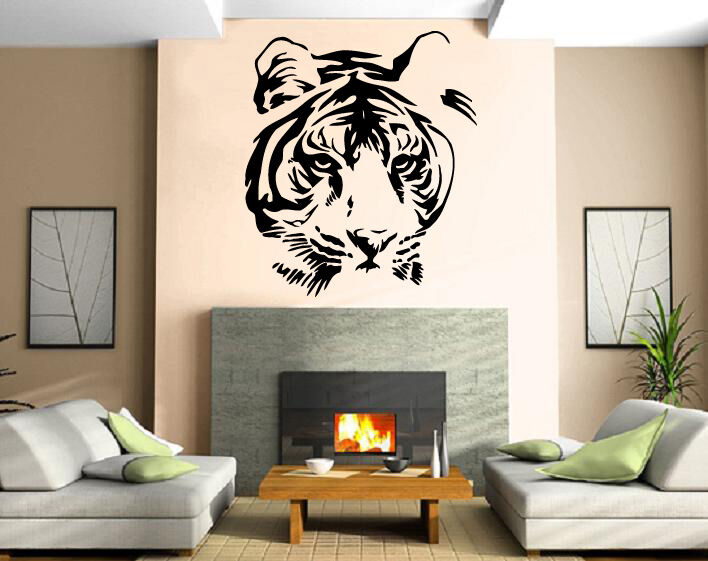 Wall Decal MURAL Vinyl Art Sticker TIGER HEAD ANIMAL DECOR (M275)