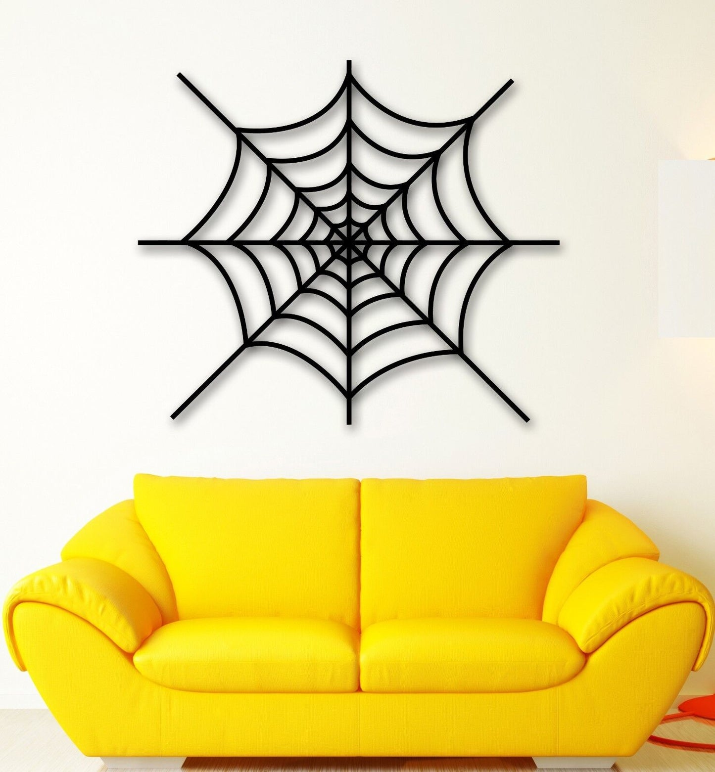 Wall Stickers Vinyl Decal Cobweb Spider Web Decor for Living Room (ig1335)