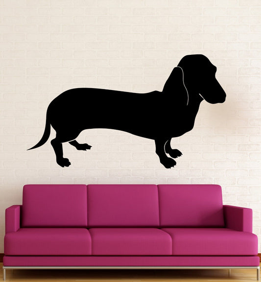 Wall Stickers Vinyl Decal Dachshund Dog Pet Funny Animal Room Decor (ig1325)